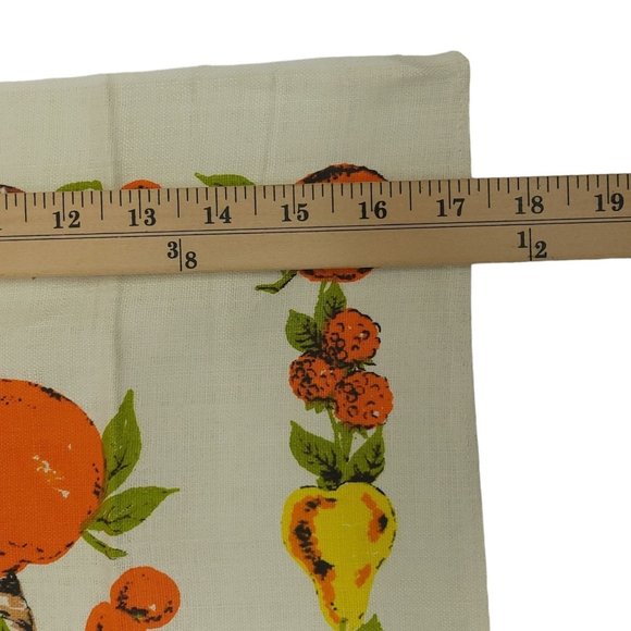 Belcrest Prints Tea Towel Fruit Bowl Pears Apple Strawberries Linen NOS Lot of 4 - Picture 9 of 9